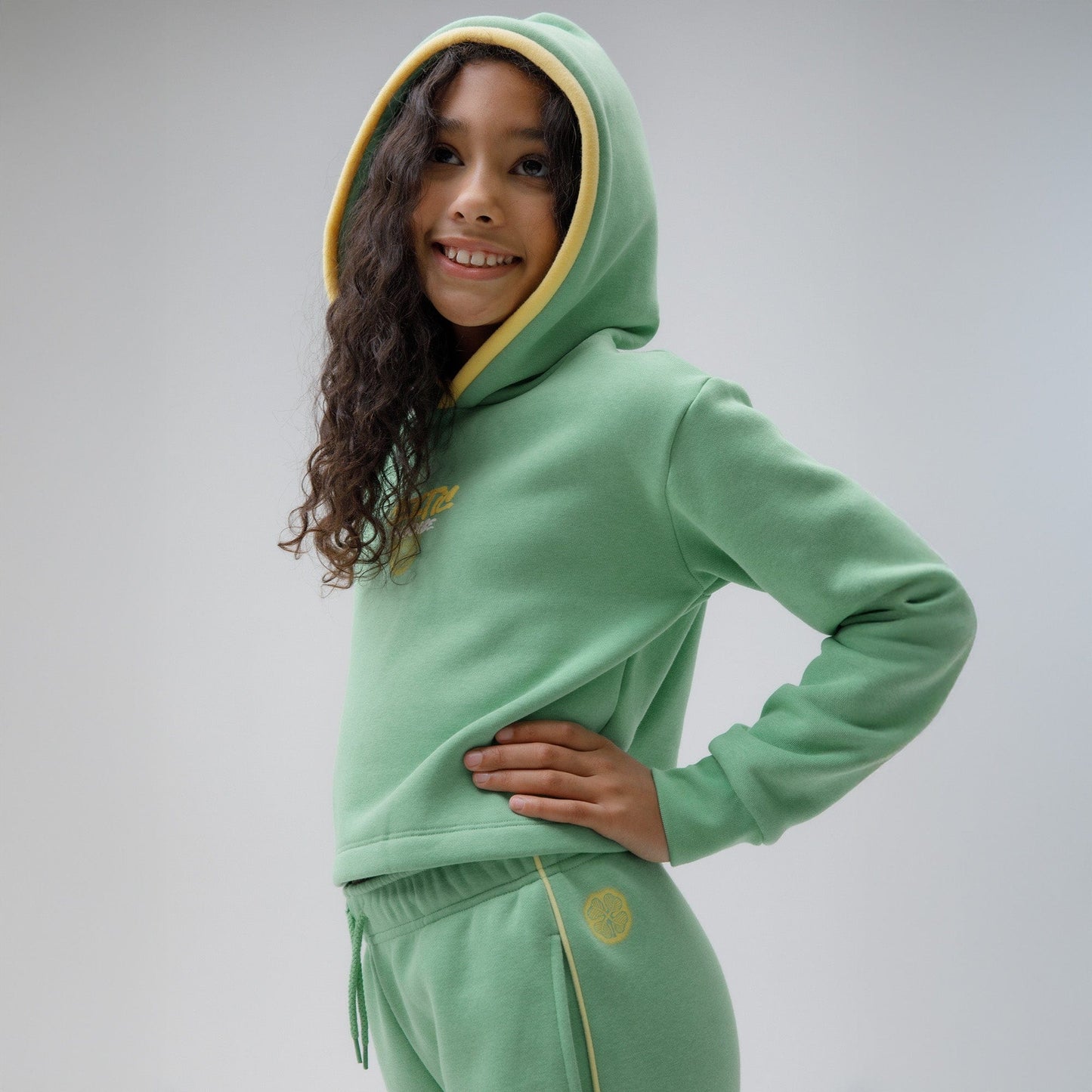 Celtic Junior Paradise Print Green Hoodie