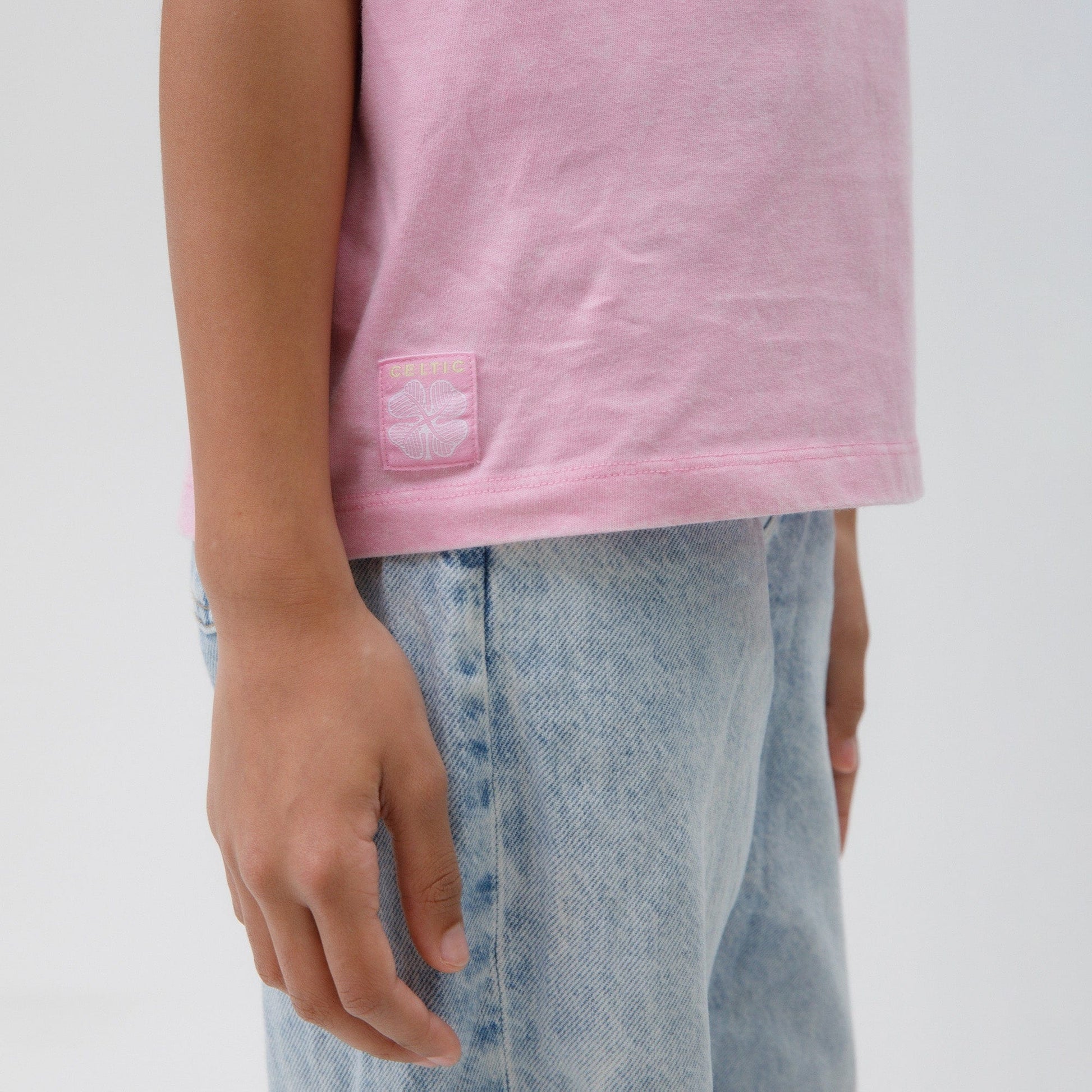 Celtic Junior Paradise Print Pink T-Shirt