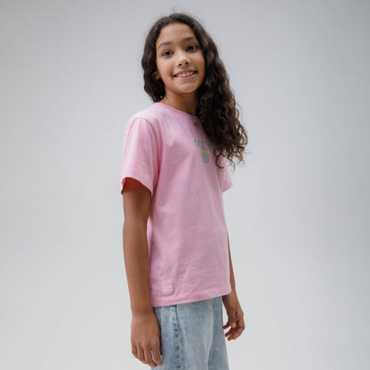 Celtic Junior Paradise Print Pink T-Shirt