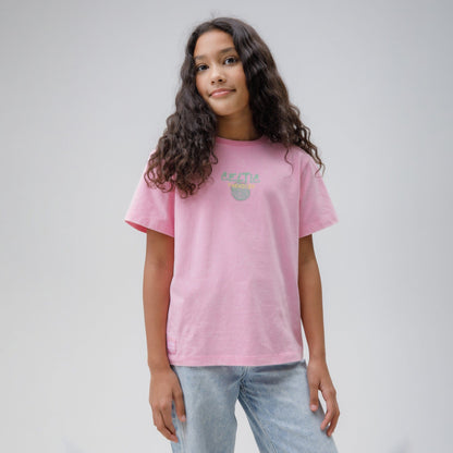 Celtic Junior Paradise Print Pink T-Shirt