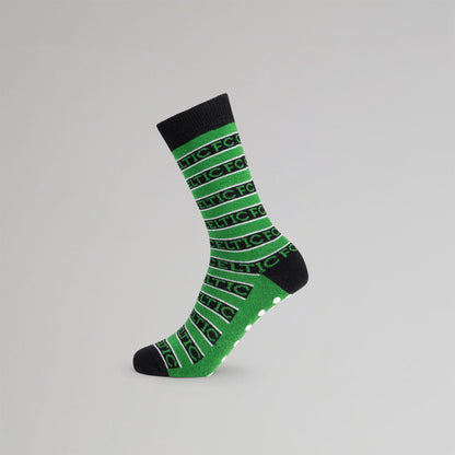 Celtic Junior Stripe Grip Slipper Socks