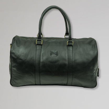 Celtic Leather Clover Holdall - Black