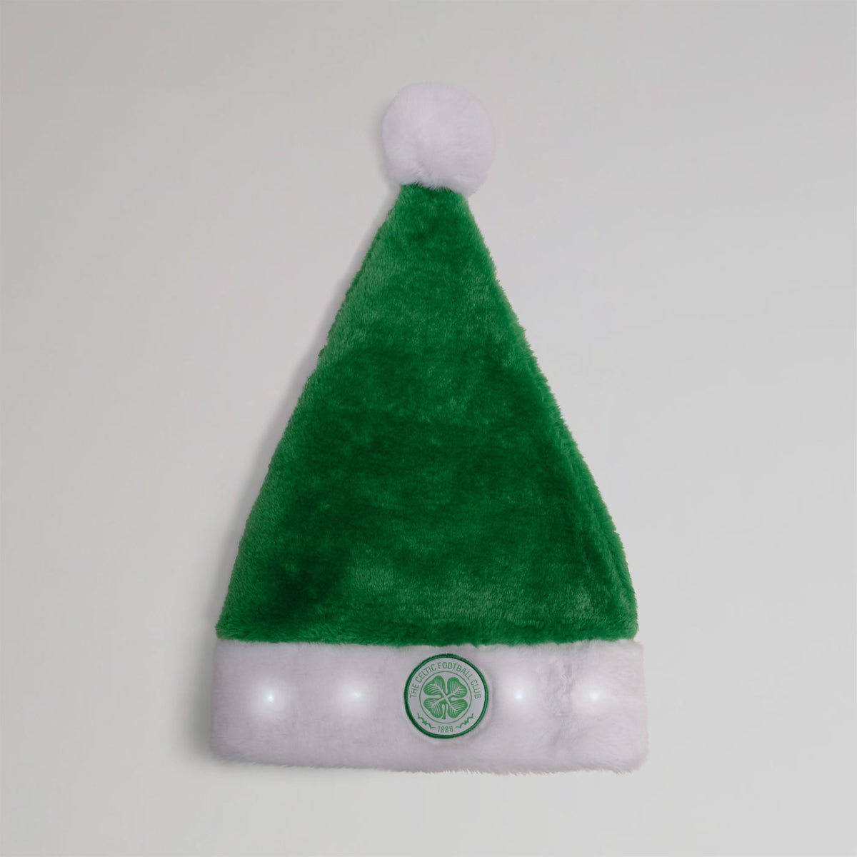 Celtic Light Up Green Santa Hat