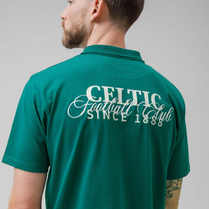 Celtic Men's Back Print Dark Green Polo Shirt