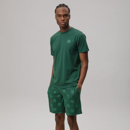 Celtic Men's Clover Print Green Short Pyjamas
