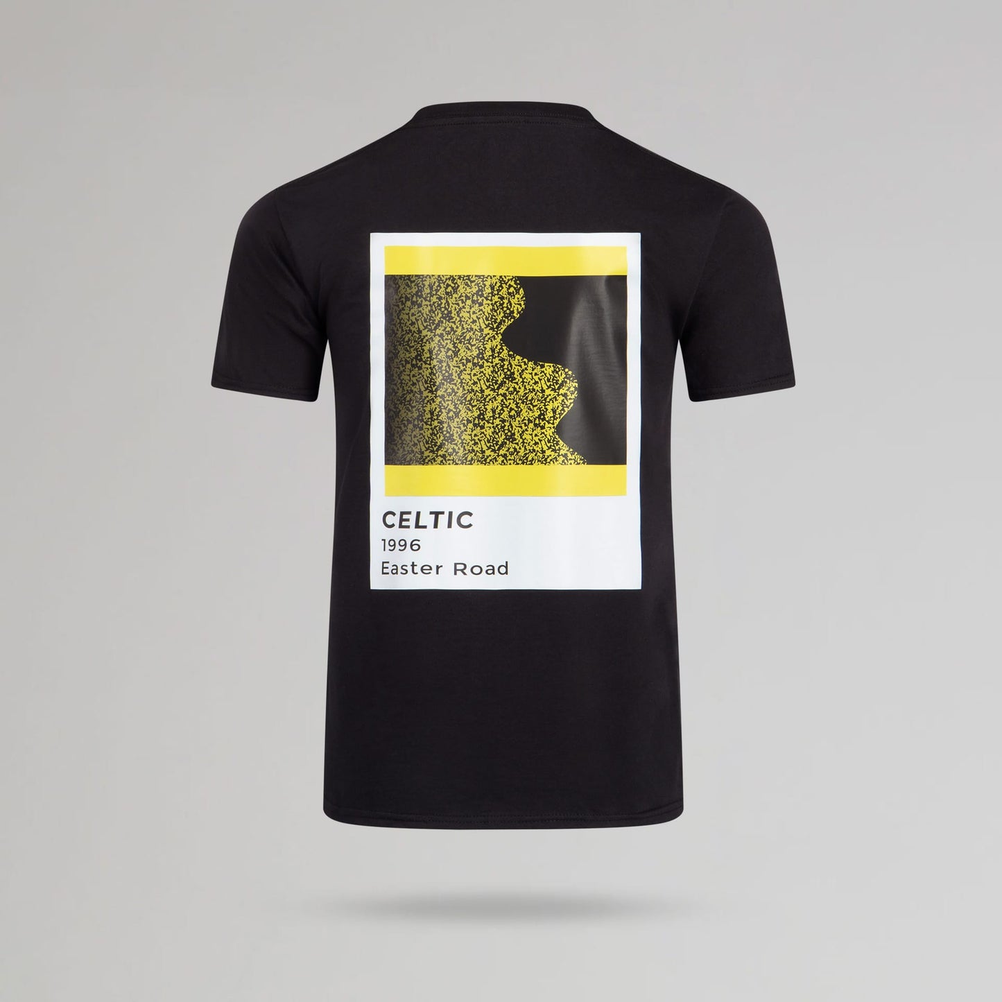 Celtic Men's Pantone Bumblebee 1996 Back Print Black T-Shirt