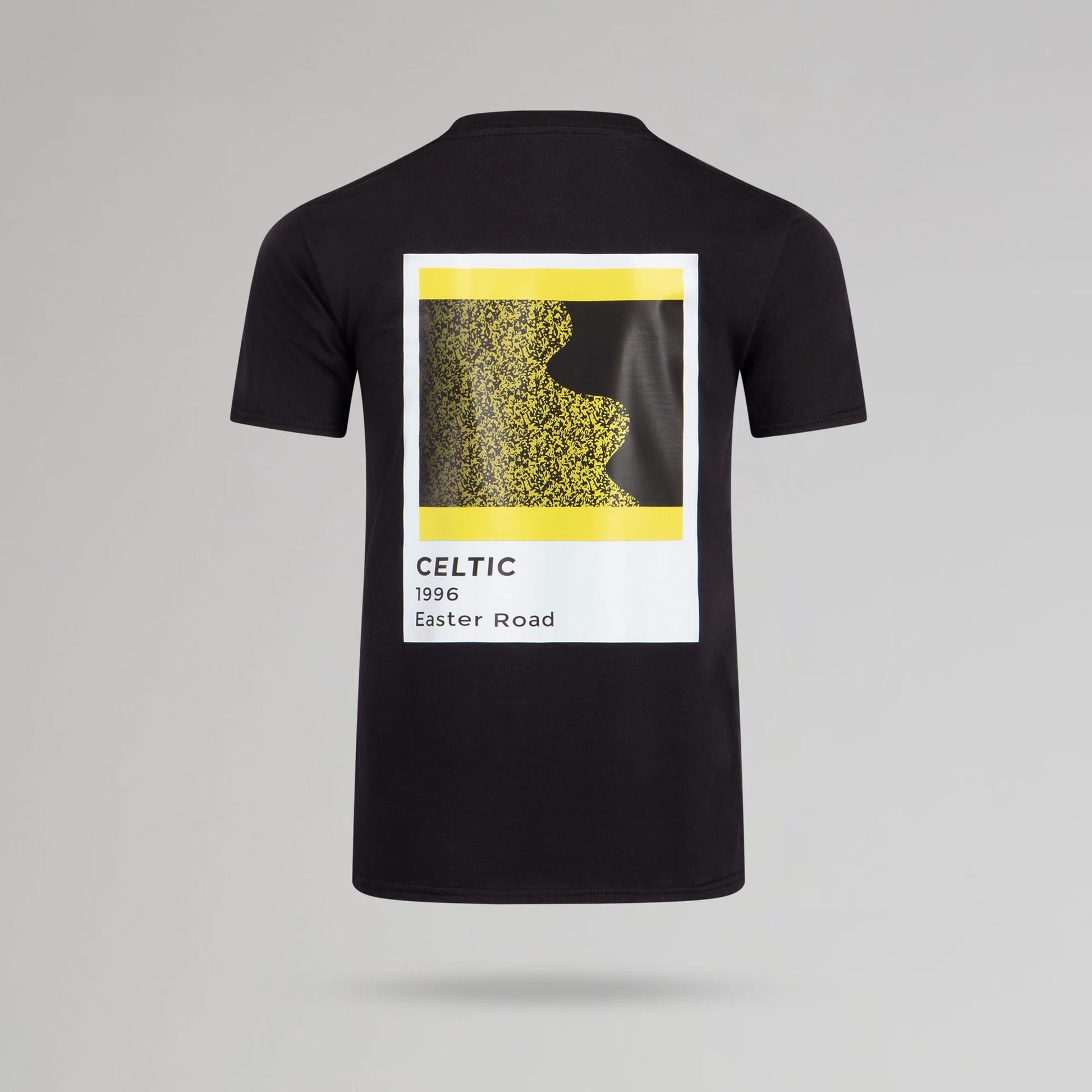 Celtic Men's Pantone Bumblebee 1996 Back Print Black T-Shirt