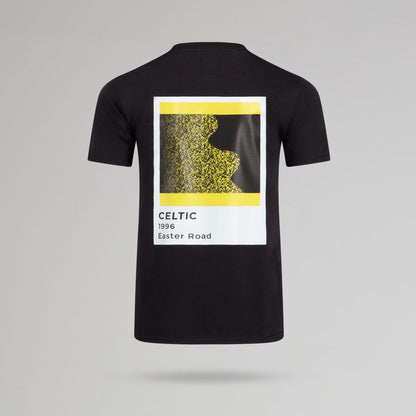 Celtic Men's Pantone Bumblebee 1996 Back Print Black T-Shirt
