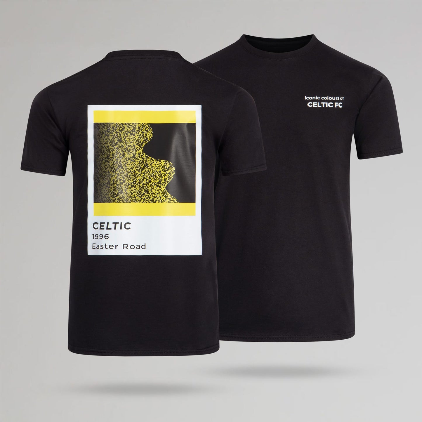 Celtic Men's Pantone Bumblebee 1996 Back Print Black T-Shirt