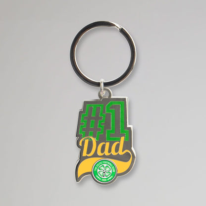 Celtic No 1 Dad keyring