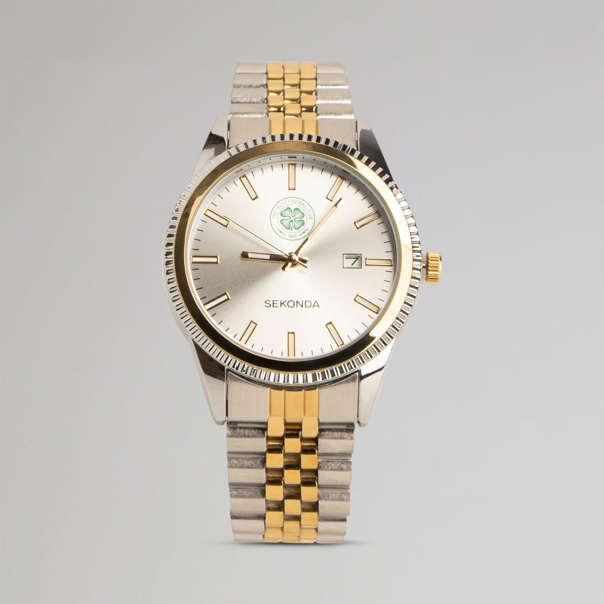 Celtic Sekonda Silver and Gold Watch