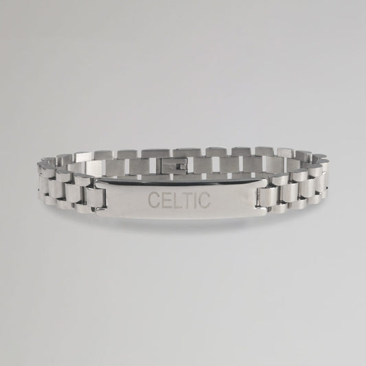 Celtic Silver Plated ID Bracelet