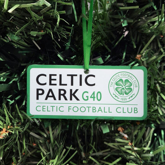 Celtic Street Sign Christmas Decoration