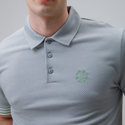 Celtic Waffle Grey Polo Shirt