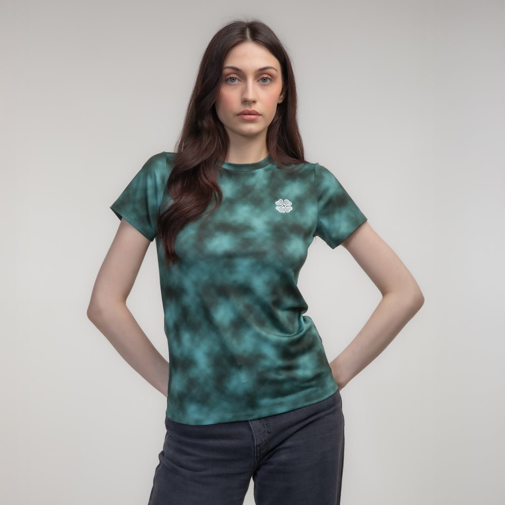 Celtic Women's Dark Green Print T-Shirt