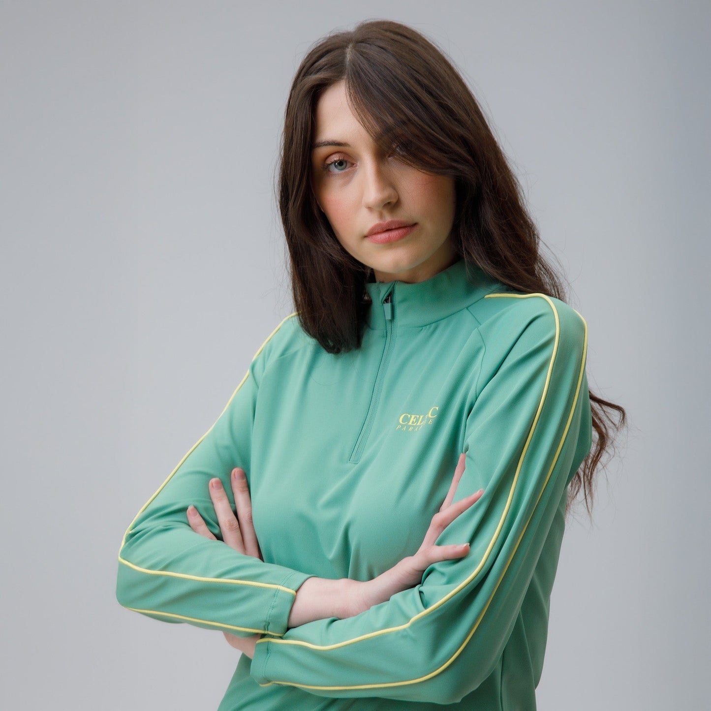 Celtic Women's Green Quarter Zip