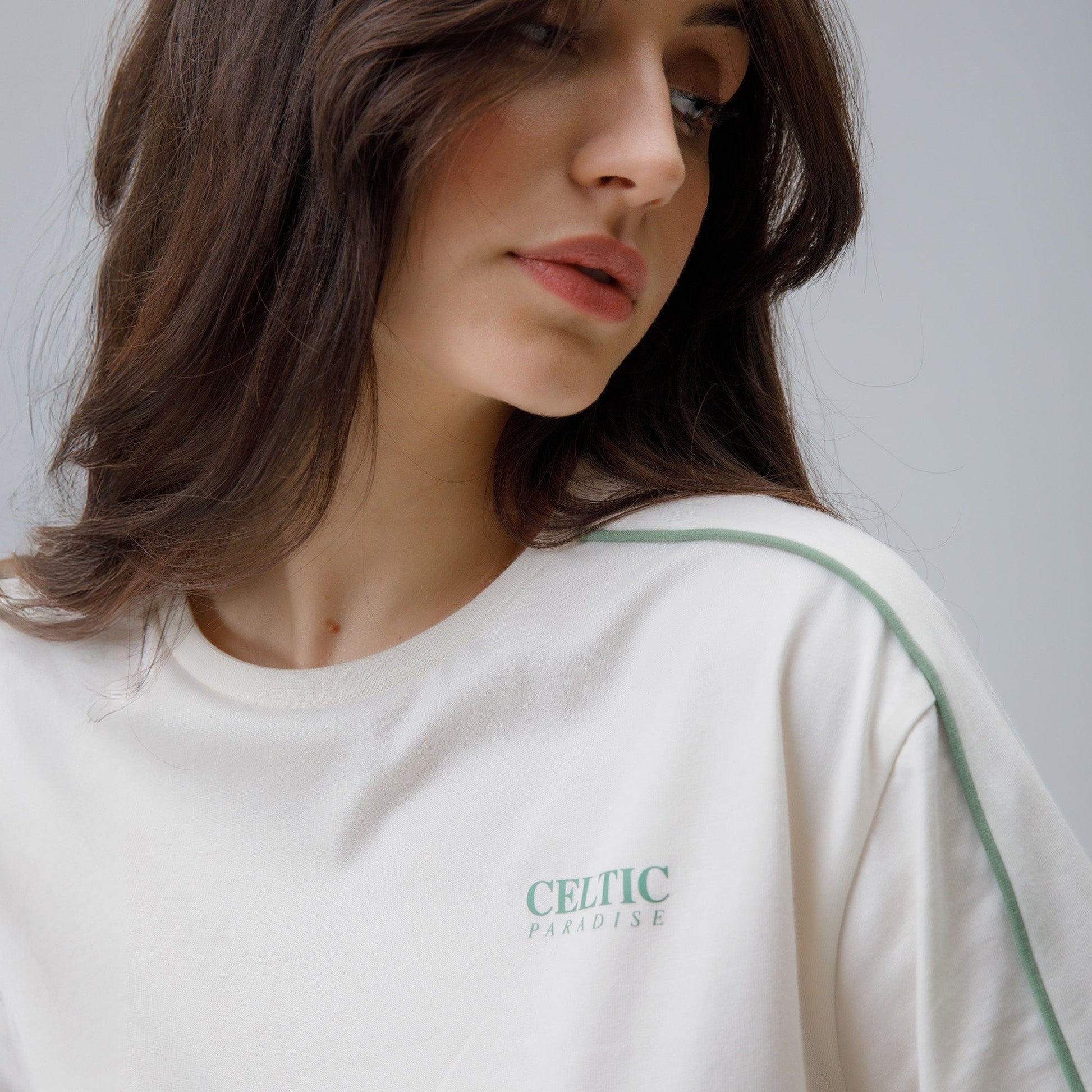 Celtic Women's Oversized White T-Shirt