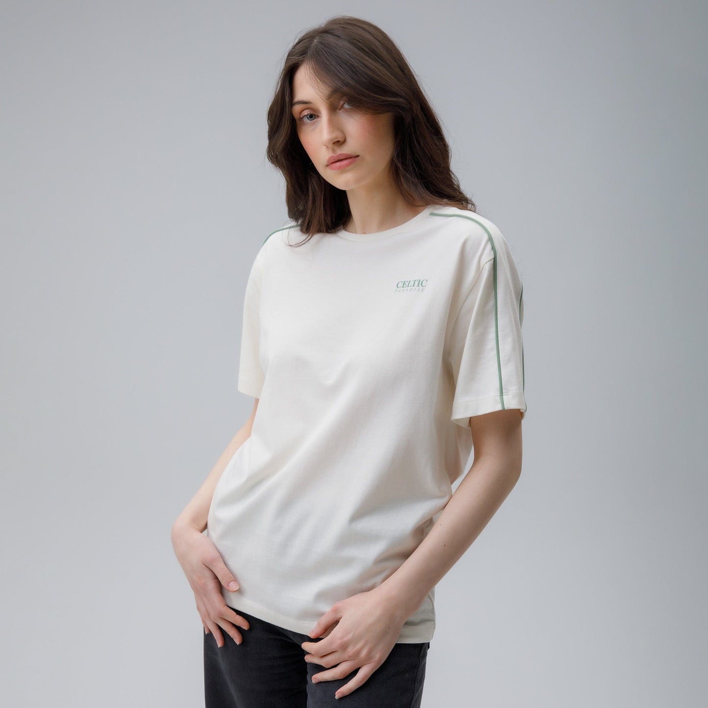 Celtic Women's Oversized White T-Shirt