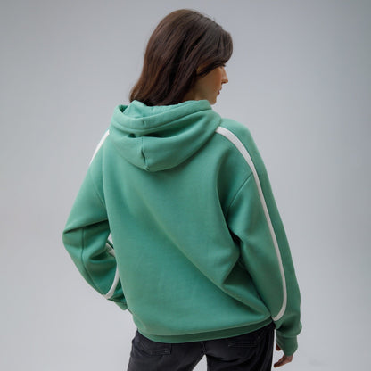 Celtic Women's Paradise Print Green Hoodie