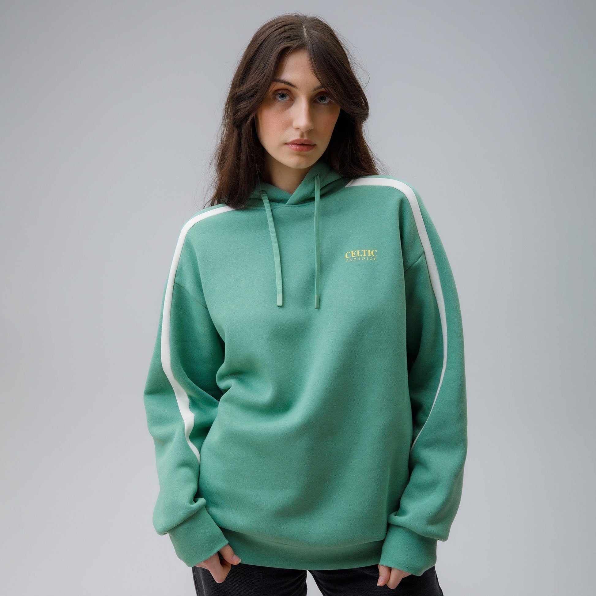 Celtic Women's Paradise Print Green Hoodie