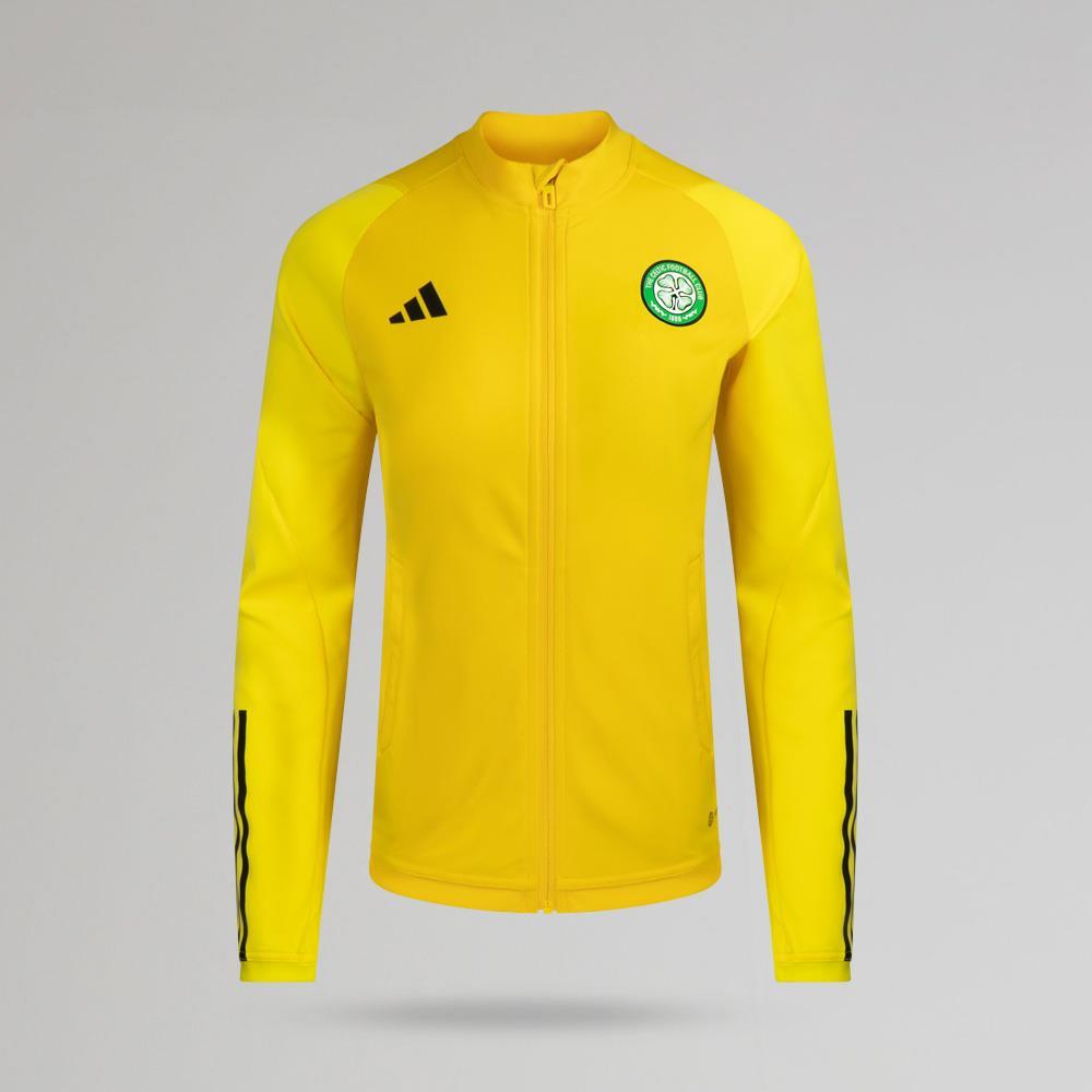 adidas Celtic 2023/24 Gelbe Trainingsjacke für Damen