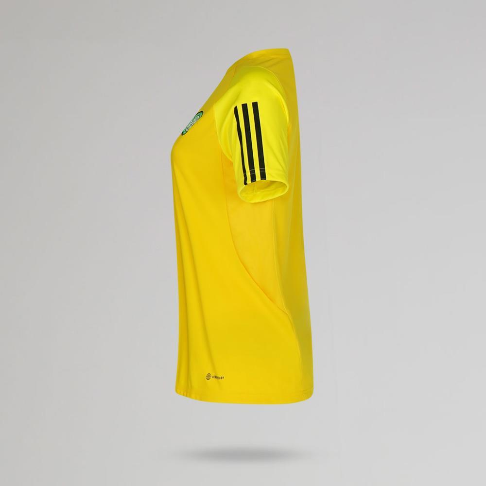 adidas Celtic 2023/24 Gelbes Trainingstrikot für Damen