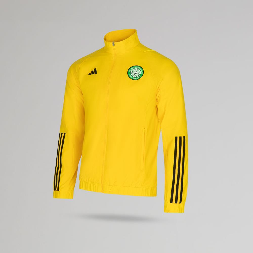 adidas Celtic 2023/24 Junior Yellow Presentation Jacket