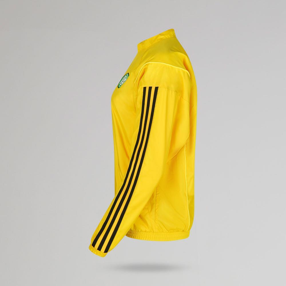 adidas Celtic 2023/24 Gelbe Präsentationsjacke für Damen