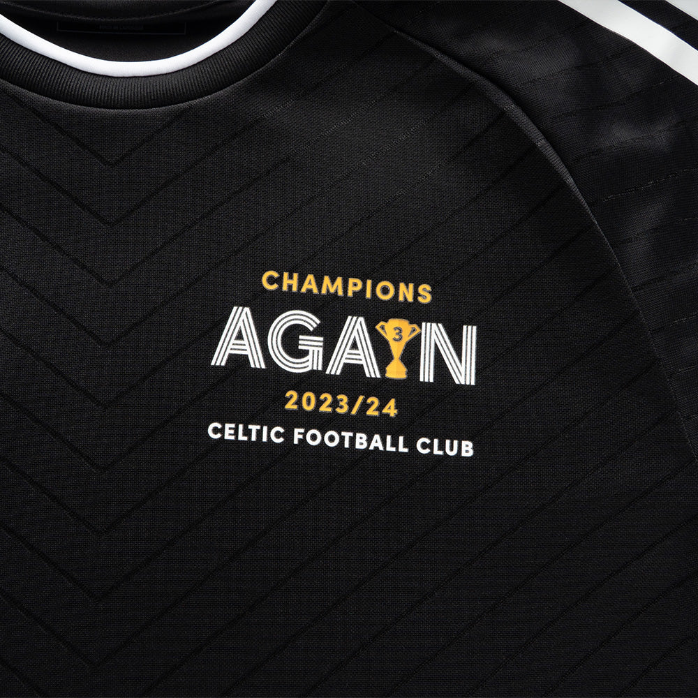 adidas Celtic Champions Trikot 23/24 für Erwachsene, Schwarz