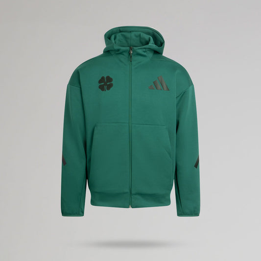 adidas Celtic ZNE Kapuzenpullover, grün