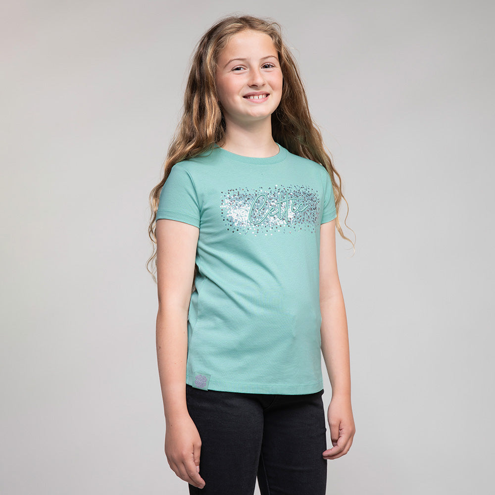 Celtic Junior Sequin T-Shirt