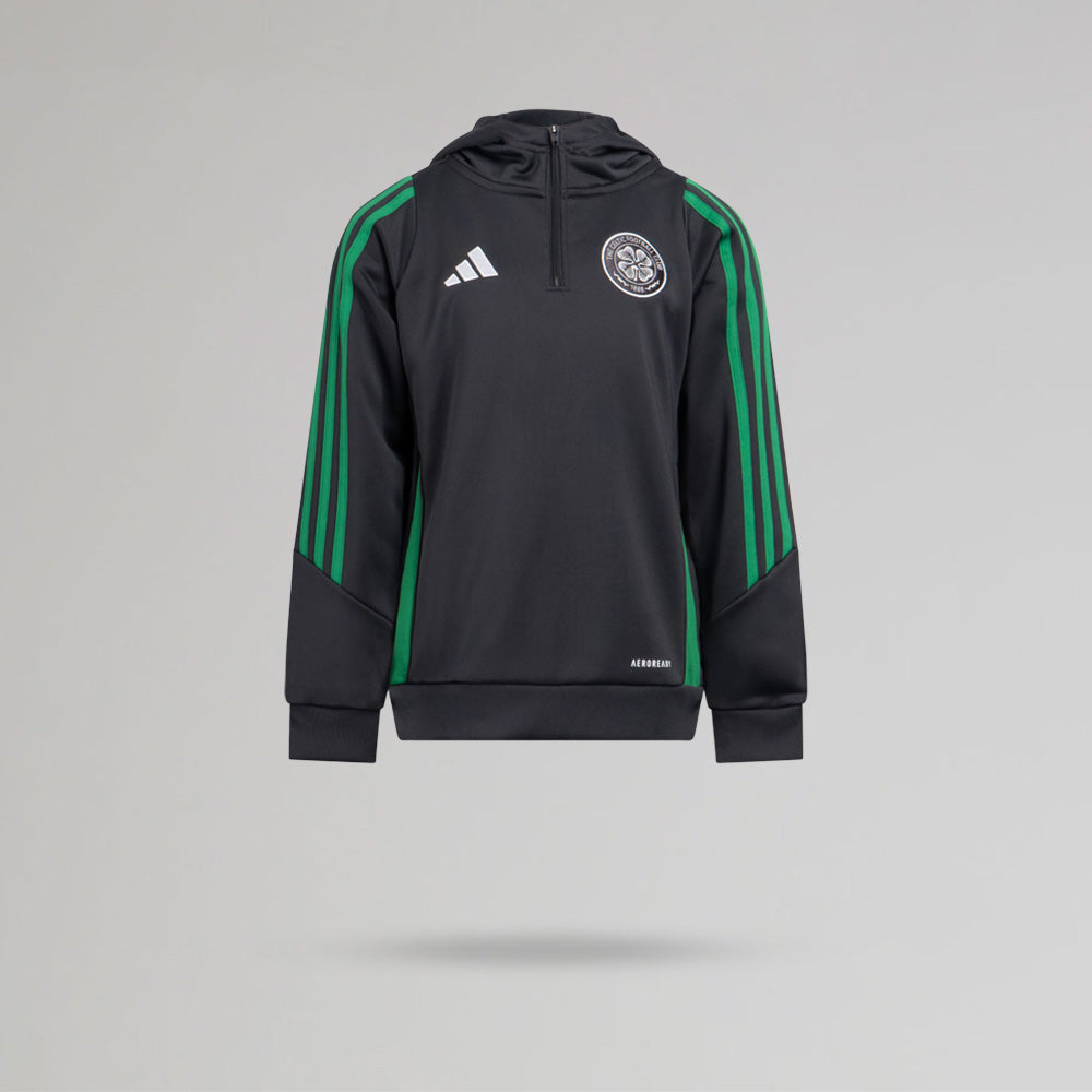 adidas Celtic 2024/25 Junior Trainingshoodie, grau