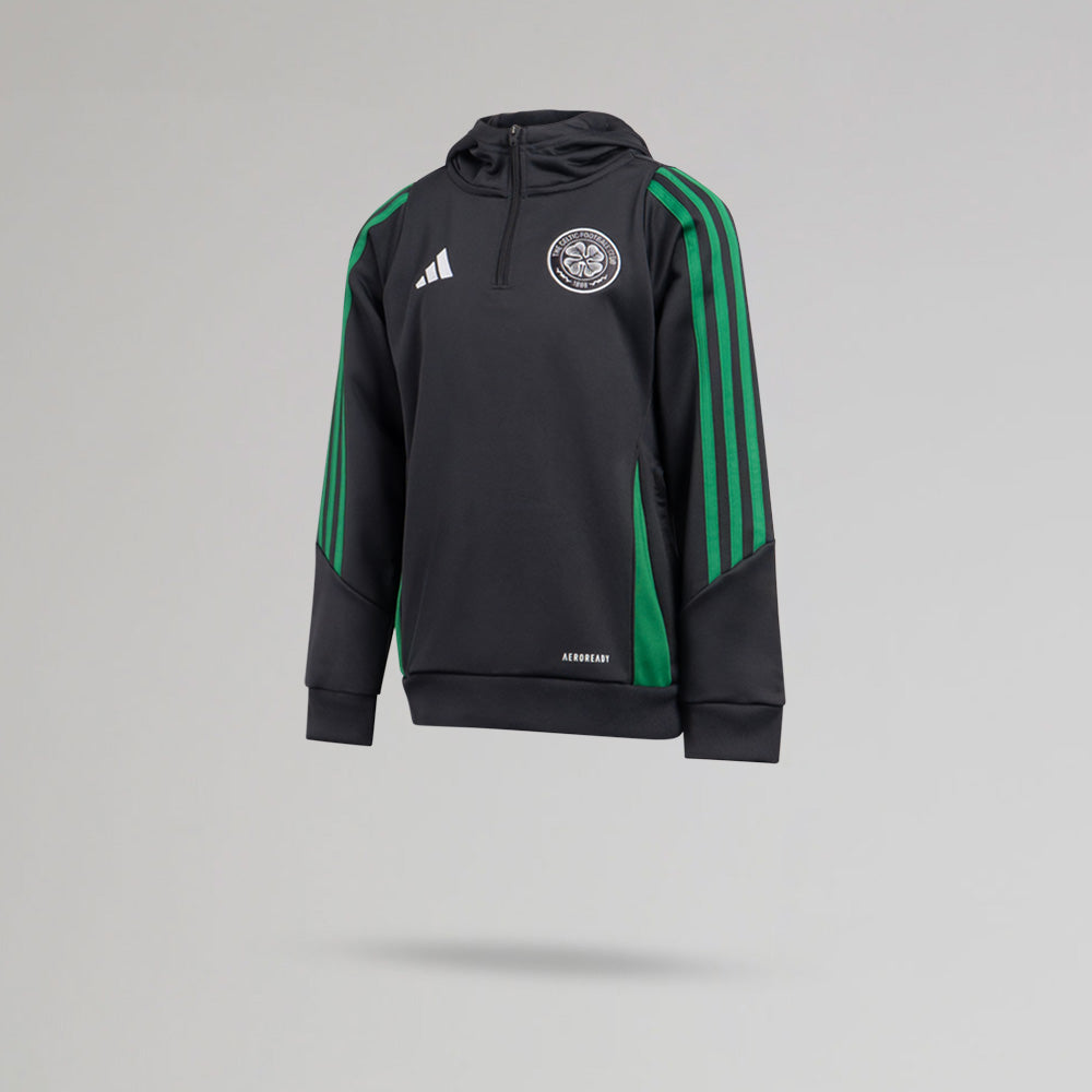 adidas Celtic 2024/25 Junior Trainingshoodie, grau