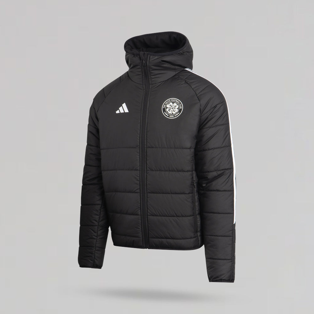 adidas Celtic 2024/25 Schwarze Winterjacke