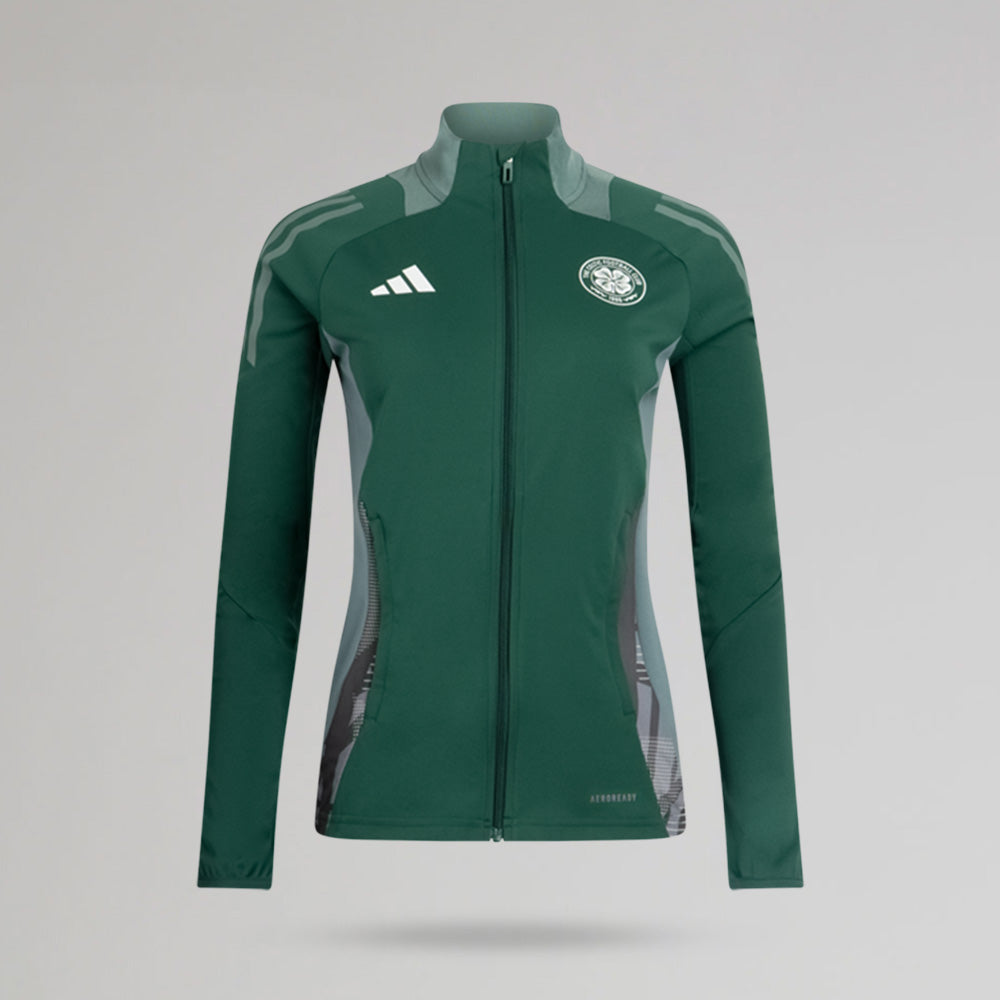 adidas Celtic 2024/25 Grüne Trainingsjacke für Damen