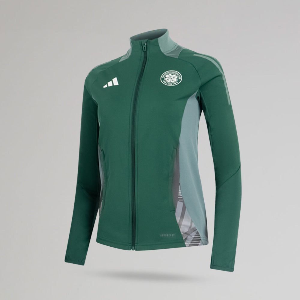 adidas Celtic 2024/25 Grüne Trainingsjacke für Damen