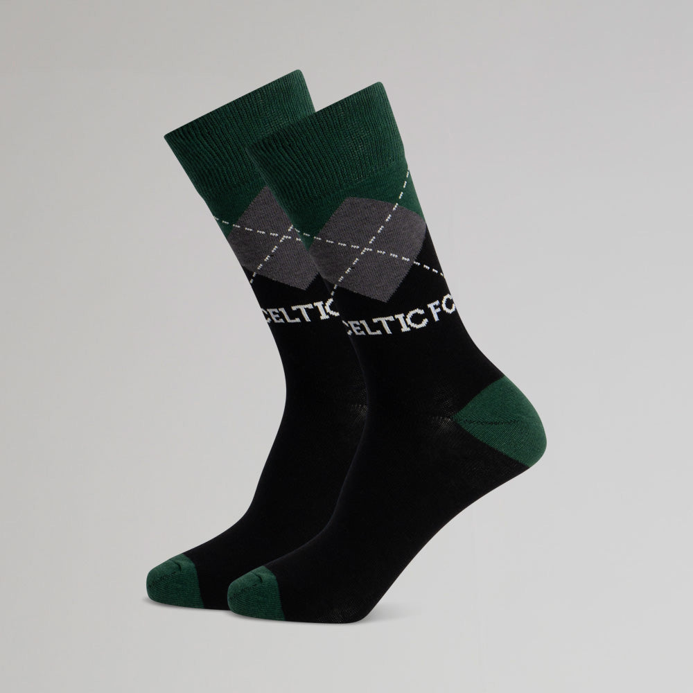 Socken mit keltischem Argyle-Muster