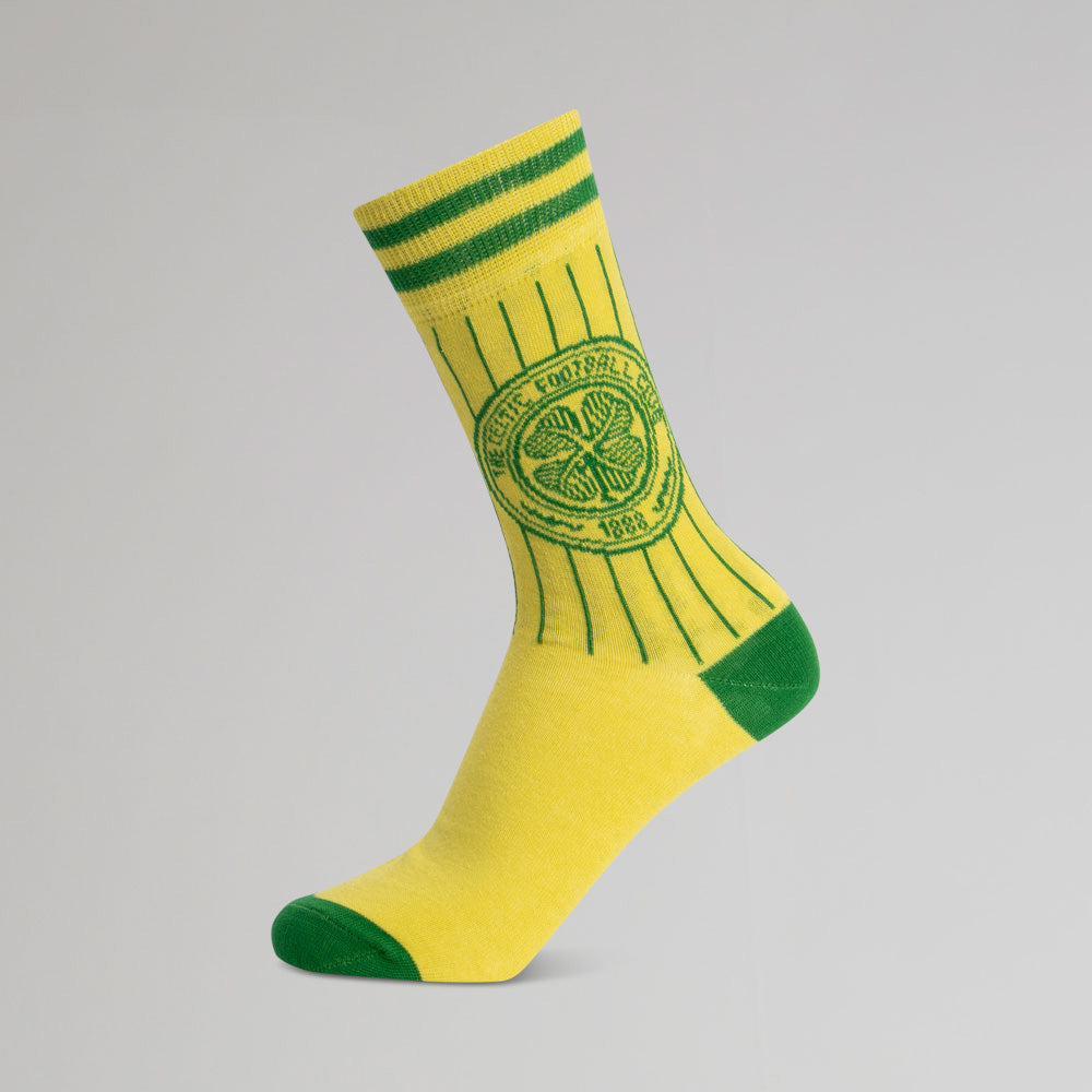 Keltische Retro-Gelb Socken