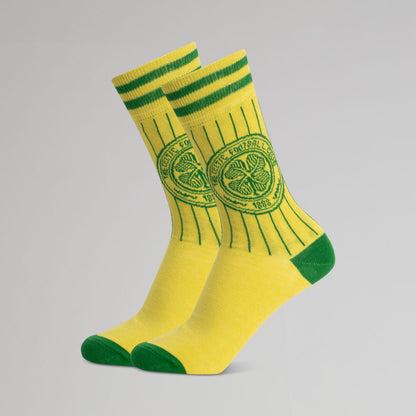 Keltische Retro-Gelb Socken