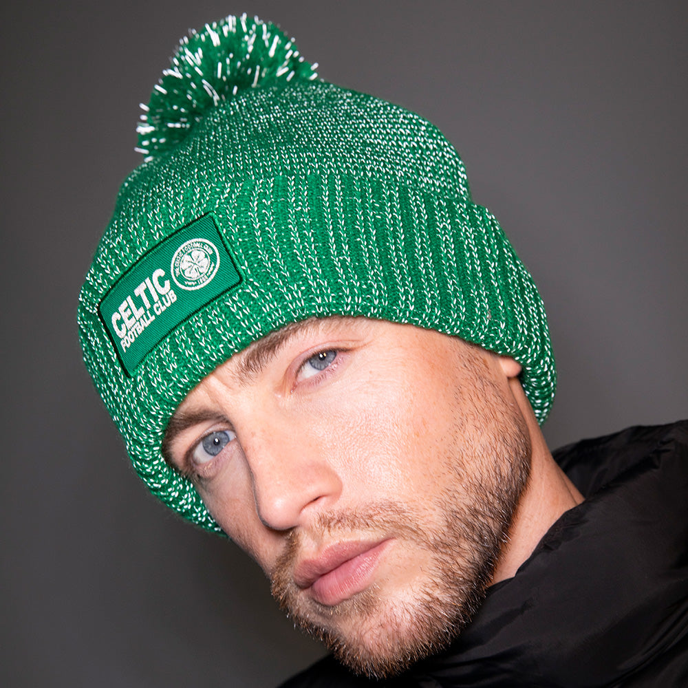 Keltische reflektierende grüne Beanie