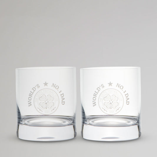 Celtic World's No 1 Dad Whiskyglas-Set