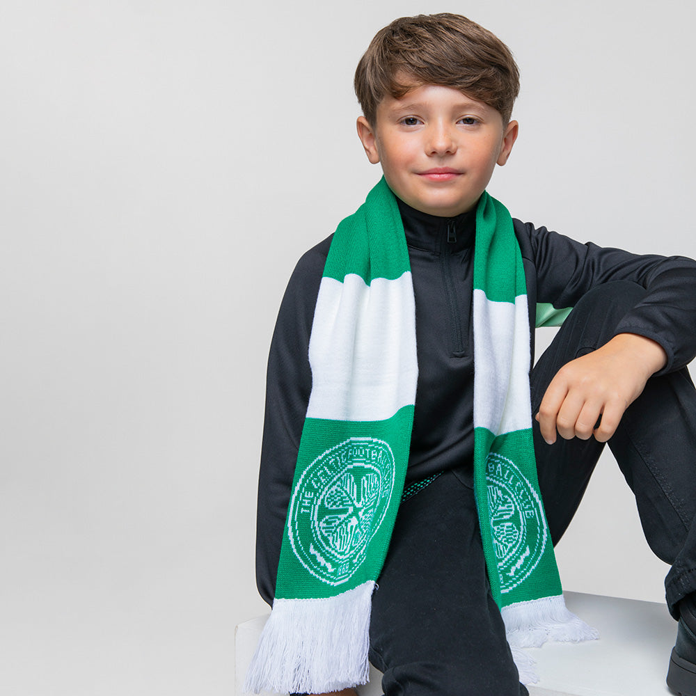 Celtic Junior Crest Bar Scarf