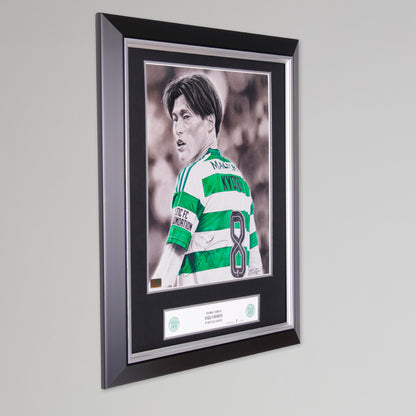 Celtic DL Limited Edition Framed Signed Kyogo Drawing