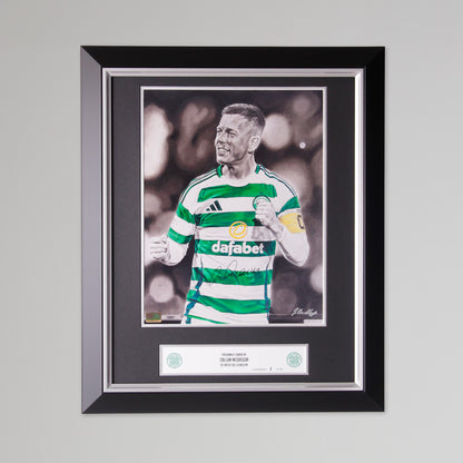 Celtic DL Limited Edition gerahmte signierte McGregor-Zeichnung